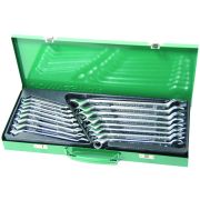W69116S Набор ключей гаечных комбинированных с накидным изогнутым профилем 75° в кейсе, 7-24 мм, 16 предметов