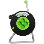 Удлинитель на пластик. катушке 4х50м с заземл. KAT-3x1.5-50m Greenline ПВС 3х1.5 Эра Б0065107