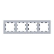 Рамка 4-м Эпика пластик алюм. EKF UP1-FPA-04