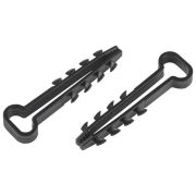 Дюбель-хомут 5-8мм для плоского кабеля NO-224-564 черн. (уп.10шт) Эра Б0066298