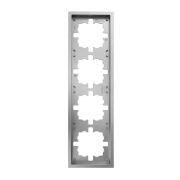 Рамка 4-мест. горизонт. ZIMA сер. матов. LEZARD 704-7400-149