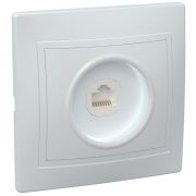 Розетка компьютерная 1-м СП Кварта РК10-КБ IP20 бел. GENERICA EKK10-K01-DM