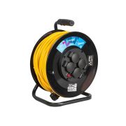 Удлинитель на катушке 4х30м с заземл. 16А IP54 4кВт ПВС 3х2.5 термозащ. КОСМОС YKKsm30m-4g-Z(2.5)IP