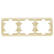 Рамка 3-м Mimoza горизонт. крем Makel 32013