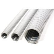 Металлорукав в ПВХ изоляции МРПИ НГ 20 d20мм без протяжки сер. (уп.50м) ГОФРОМАТИК zeta41921