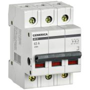 Выключатель нагрузки (мини-рубильник) 3п 63А ВН-32 GENERICA MNV15-3-063
