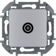 Розетка телевизионная TV Inspiria 2дБ 0-2400мГц с топологией «звезда» механизм алюм. IEK 673852